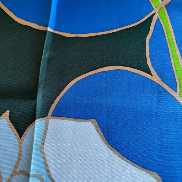 Vintage Christian Dior Silk Scarf – Floral Abstract - Picture 4 of 13